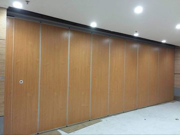 Wooden Board Malaysia Folding Partition Walls , Commercial Acoustic Room Divider Wall