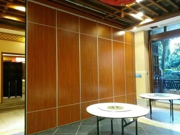Restoran Yemek Odası Katlanır Bölme Duvar / Hareketli Sürgülü Kapı 65mm