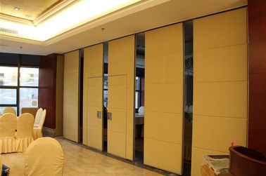 Konferans Odası için Ses Geçirmez Ahşap Hareketli Bölme Duvarlar, Panel Kalınlığı 85 mm
