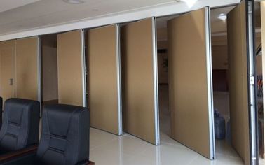 Ofis ve Toplantı Odası İçin Alüminyum - Çerçeveli Akustik Kayar Katlanır Bölme Duvarlar