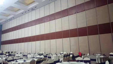 Ses Geçirmez Sürgülü Alüminyum Rulo Makaralı Restoran Bölme Duvar Paneli Yüksekliği 4m Ticari Mobilya