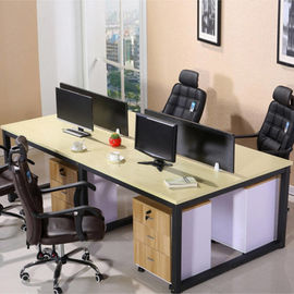Tam Yüksek Ofis Mobilya Bölmeleri / L &amp;amp; T Şekilli Ofis İş İstasyonu Masası