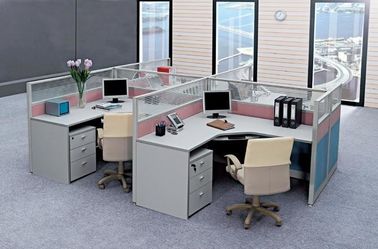 Personel ISO9001 için Serbest Daimi 8 Kişilik Esnek Modüler Ofis İş İstasyonu