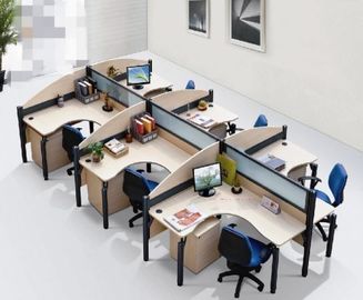 Personel ISO9001 için Serbest Daimi 8 Kişilik Esnek Modüler Ofis İş İstasyonu