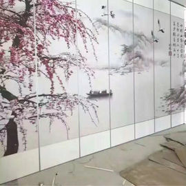 Akustik Malzeme Sistemi Çalışılabilir Kayar Bölmeler Otel Dekoratif İçin Duvar