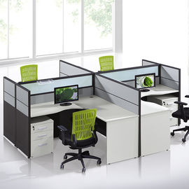 Özel Çağrı Merkezi Ofis Mobilyaları Bölmeleri / 4 Kişilik İş İstasyonu Masası