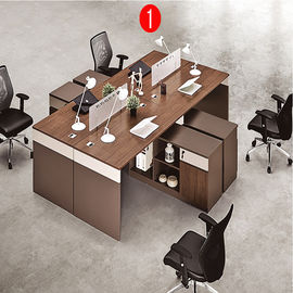Dört Kişilik İş İstasyonu Ofis Mobilyaları Bölümleri / Yan Uzatmalı Alüminyum Ofis Masası Bölmesi