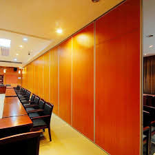 Ofis / Ziyafet Salonu İçin Katlanır Katlanır Ses Geçirmez Akordeon Hareketli Bölme Duvarları
