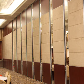 Ziyafet salonu işletilebilir akustik geri çekilebilir oda alanı bölücü sürgülü katlanır bölme duvarlar