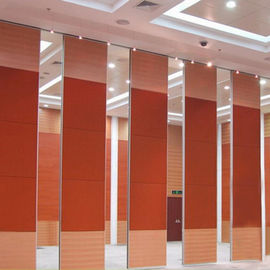 Hareketli Alüminyum Yüksek Modern Ahşap Paneller Ofis Otel Sürgülü Katlanır Bölme Duvarlar