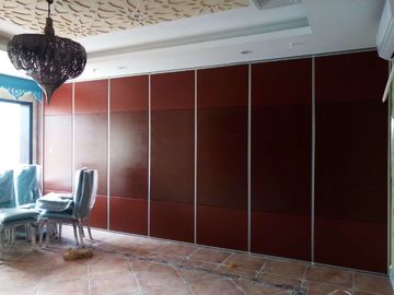 Ziyafet Salonu Ofis Odası İçin 65 mm Alüminyum Ahşap Hareketli Bölme Duvarlar