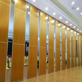 Konferans Salonu İşletilebilir Ziyafet Salonu Hareketli Ses Geçirmez Melamin 65 mm Bölme Duvarlar