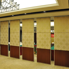 Konferans Salonu İşletilebilir Ziyafet Salonu Hareketli Ses Geçirmez Melamin 65 mm Bölme Duvarlar