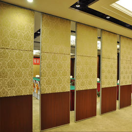 Yeni tasarım ziyafet salonu ses geçirmez MDF malzeme odası bölücü katlanır hareketli bölme duvarlar
