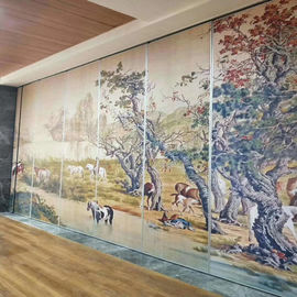 65 MM Modern Sürgülü Duvar Diy Boyalı Hareketli Bölme Duvarları Toplantı Odası Ve Ofis Için