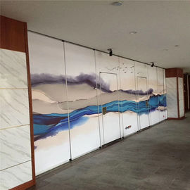 Ebunge Hareketli Bölme Duvarlar Lüks Restoran için Çalıştırılabilir Duvarlar Peyzaj Baskı Yüzeyi