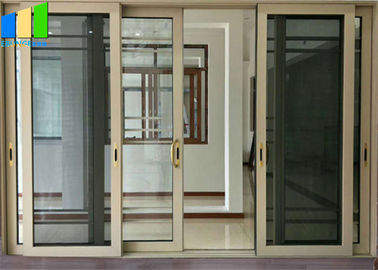 50mm kalınlığında sürgülü bölme duvarları alüminyum cam sürgülü kapı ses geçirmez kat parça sürgülü kapı