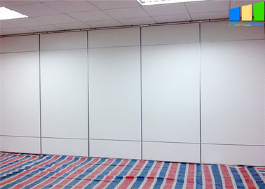 Beyaz Melamin Hareketli Bölme Duvarlar Alüminyum Çerçeve Katlanır Panel Özelleştirilmiş Ofis