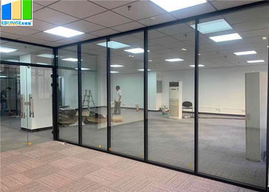 EBUNGE Ofis Bölme Modüler Alüminyum Temperli Tam Yükseklik Cam Bölme Duvar Ofisi İçin Fit