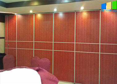 Ses Geçirmez Ofis Toplantı Odası Panelleri 65mm Kalınlığı Ahşap Malzeme Sürgülü Bölme Duvar