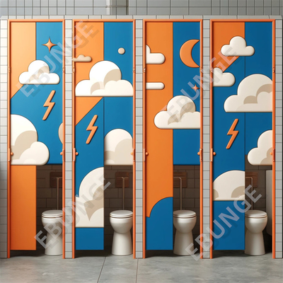 Yere monte edilmiş Anti Graffiti Basınçlı Laminat Sarmal Banyo Bölgesi