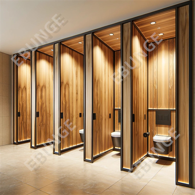 Tuvalet Bölücüler Destek Özel Ticari Banyo Bölme Kalıcı Çizik ve Etkiye Dirençli Tuvalet Bölme Duvarı