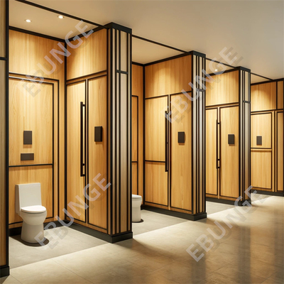 Tuvalet Bölücüler Destek Özel Ticari Banyo Bölme Kalıcı Çizik ve Etkiye Dirençli Tuvalet Bölme Duvarı