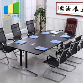 Modern Ofis Mobilyaları Seti MFC Kurulu Melamin Laminat Toplantı Masası