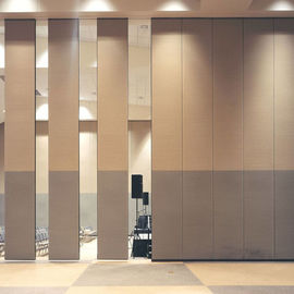Otel Balo Salonu için Akustik Ahşap Ahşap Katlanır Bölme Duvar Sistemi