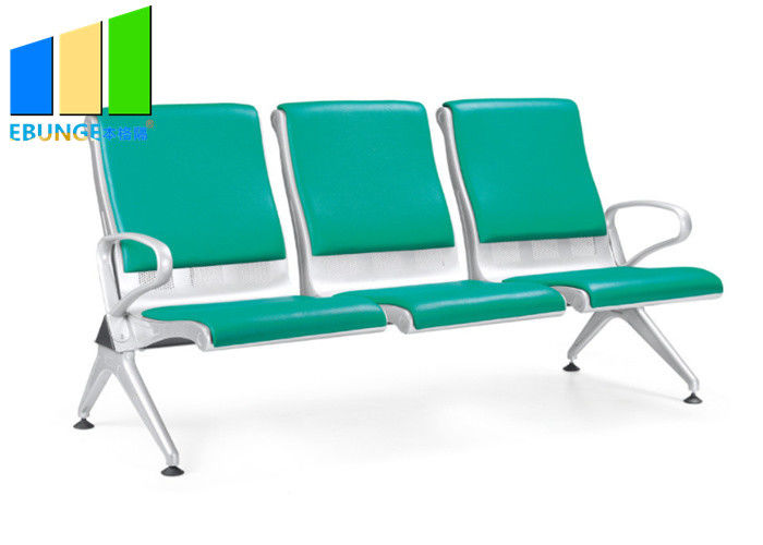 Renkli Yastık PU Deri Bekleme Odası Koltukları Havaalanı Koltukları
