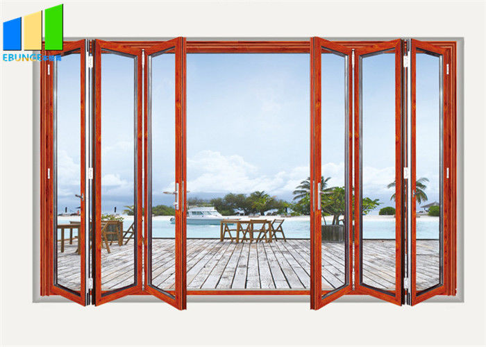 Dış Bifold Stil Balkon Sürgülü Katlanır Cam Bölme Kapıları